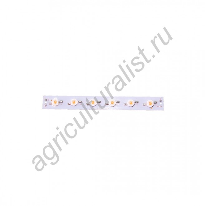 LED сборка линейная из 6 светодиодов полного спектра общей мощностью 18Вт